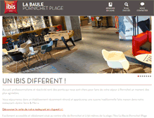 Tablet Screenshot of hotelibis-pornichet.com